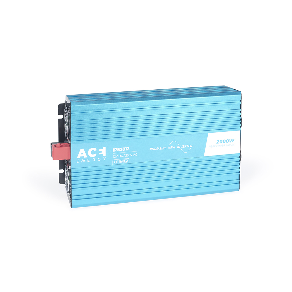 ACE Omvormer 12VDC/230AC + PRIO - 2000W