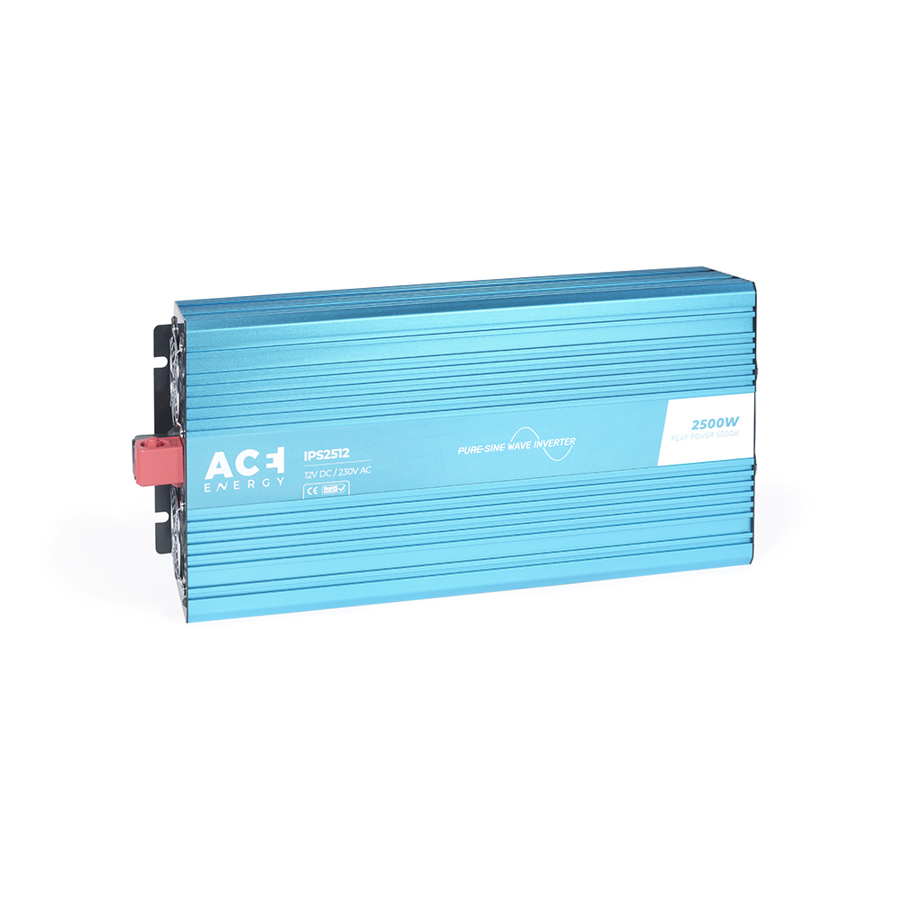 ACE Omvormer 12VDC/230AC + PRIO - 2500W
