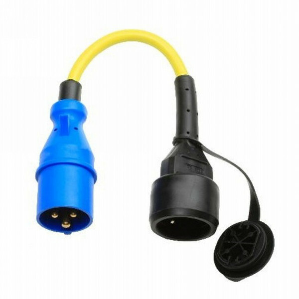 Adaptersnoer 16A/250V-CEE stekker/Schuko koppeling