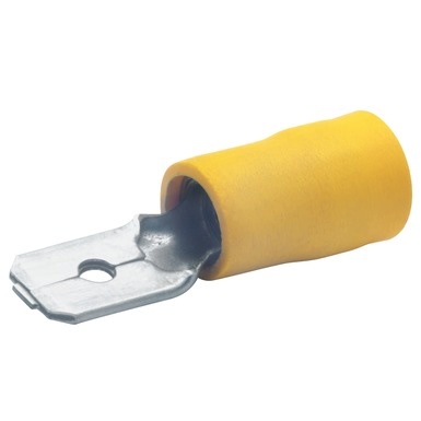 vlaksteker geel 6.3 x 0.8 VPE 100ST