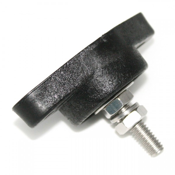 Zekering steun klein M10 metrische draad zwart VPE 1ST